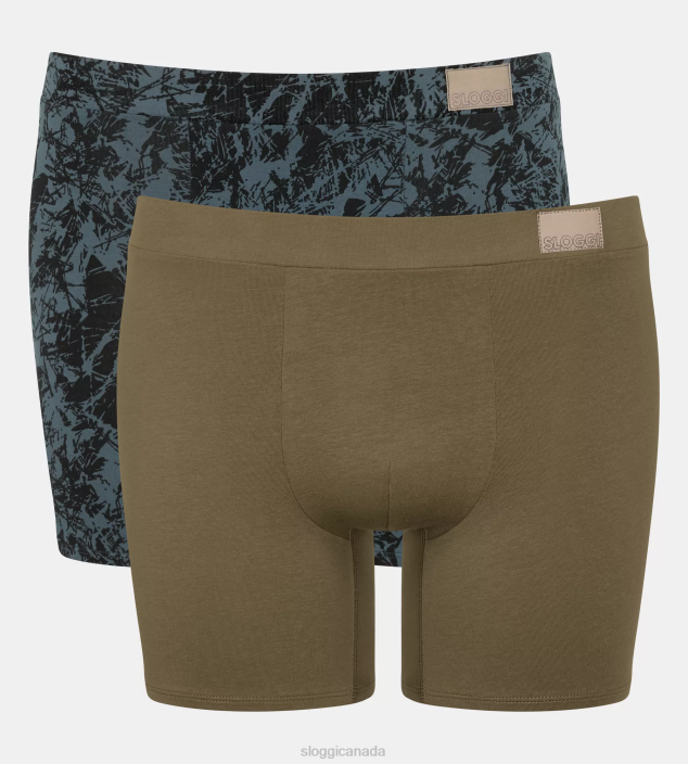 Underwear N024820 Violet - Dark Combination GO NATURAL shorts Men sloggi