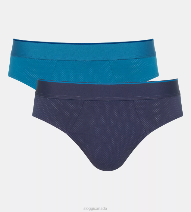 Underwear N024735 Blue - Dark Combination EVER AIRY midi briefs Men sloggi