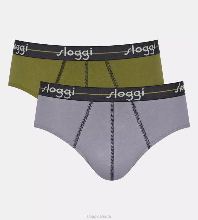 Underwear N024769 Taupe - Dark combination START midi briefs Men sloggi