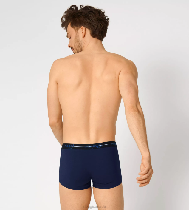 Underwear N024817 Black - Blue Combination START hipster briefs Men sloggi