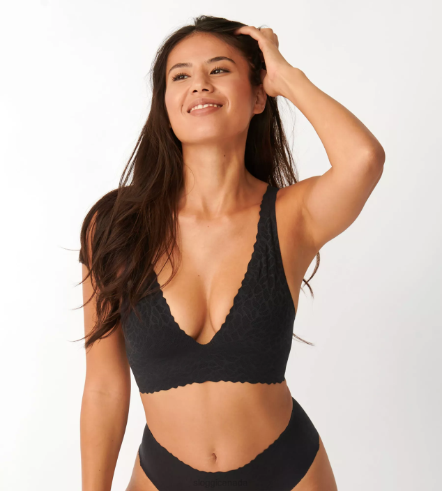 Bras | N024248 Black ZERO FEEL LACE Top Women sloggi