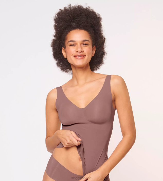 Bras | N024572 Cacao ZERO FEEL Bra shirt Women sloggi