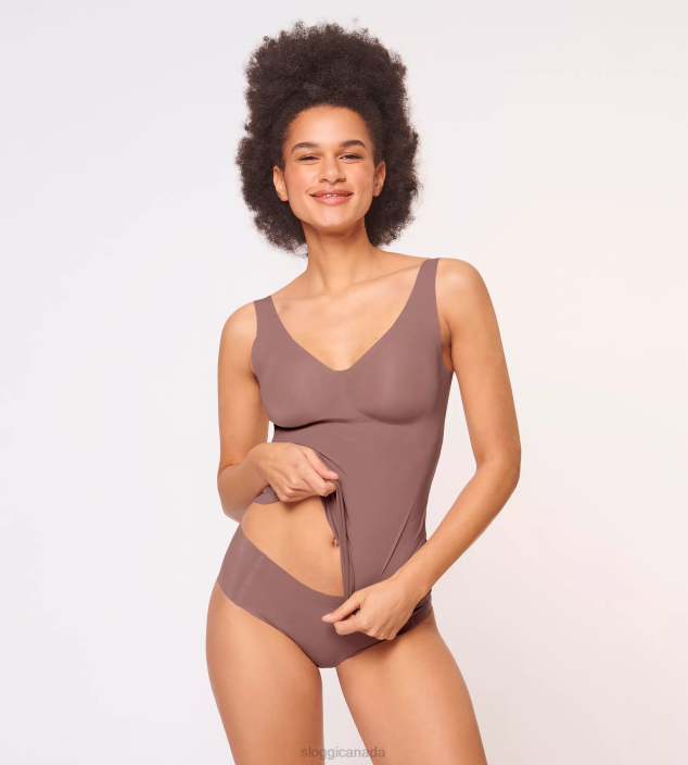 Bras | N024572 Cacao ZERO FEEL Bra shirt Women sloggi