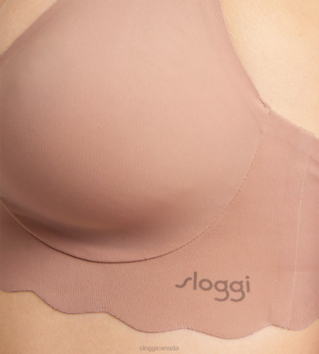 Bras | N024453 Cameo brown ZERO MICROFIBRE Bralette Women sloggi