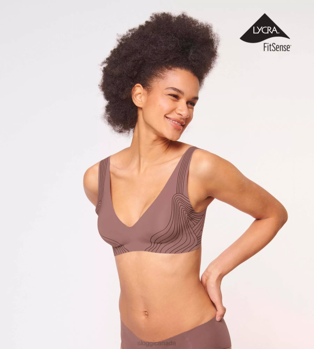 Bras | N024477 Cacao ZERO FEEL Bralette Women sloggi