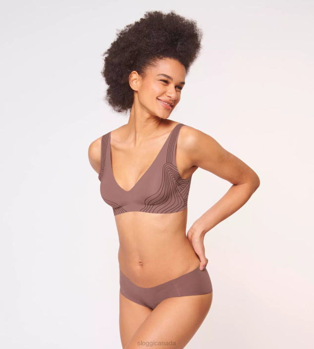 Bras | N024477 Cacao ZERO FEEL Bralette Women sloggi