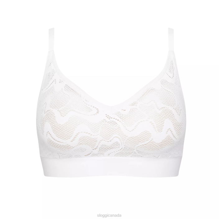 Bras | N024496 White GO ALLROUND LACE Padded bra Women sloggi