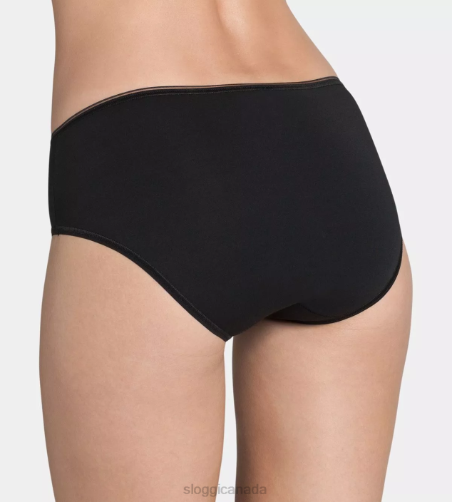 Knickers | N024111 Black FEEL SENSATIONAL Midi knickers Women sloggi