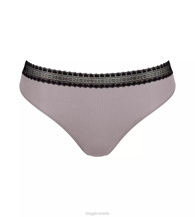 Knickers | N024152 Black Combination GO RIBBED Tai knickers Women sloggi
