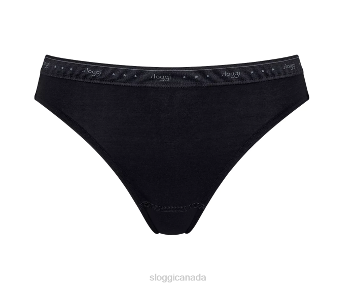 Knickers | N024247 Black 24/7 100 Tai knickers Women sloggi
