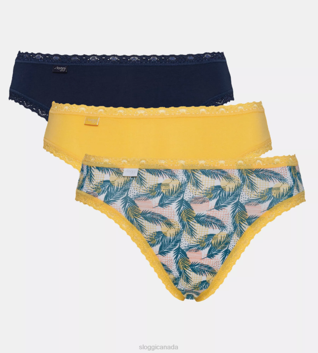 Knickers | N024259 Skin - Dark Combination 24/7 WEEKEND Tai knickers Women sloggi