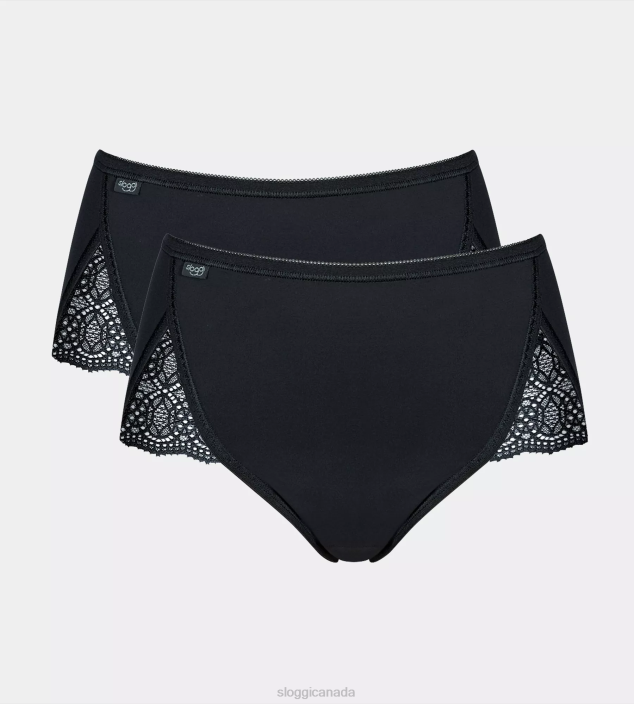 Knickers | N024375 Black PURE SENSE LUXE Maxi knickers Women sloggi