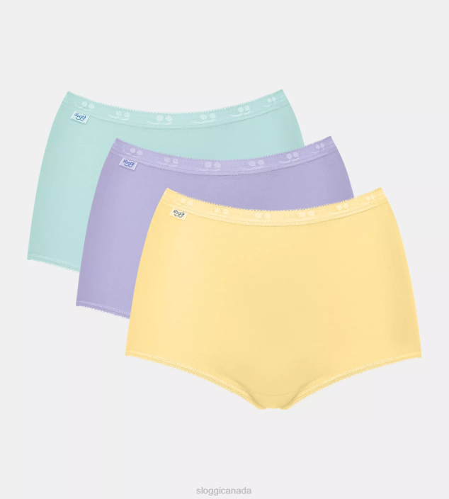 Knickers | N024395 Yellow - Light Combination BASIC+ Maxi knickers Women sloggi