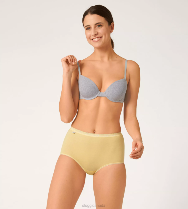 Knickers | N024395 Yellow - Light Combination BASIC+ Maxi knickers Women sloggi