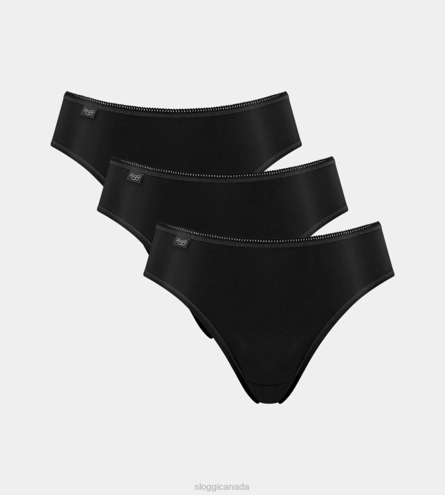 Knickers | N024424 Black 24/7 MICROFIBRE Tai knickers Women sloggi