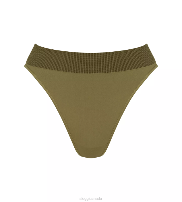 Knickers | N024471 Martini Olive EVER INFUSED CBD Highleg knickers Women sloggi