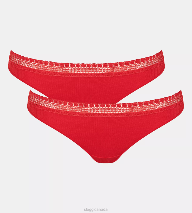 Knickers | N024116 Campari GO RIBBED Brazilian knickers Women sloggi
