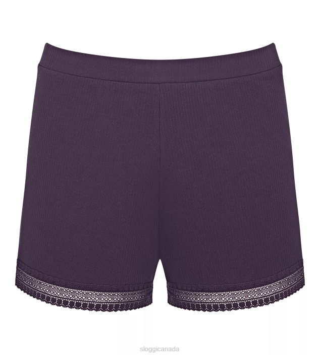 Loungewear | N024204 Blueberry GO RIBBED Shorts Women sloggi
