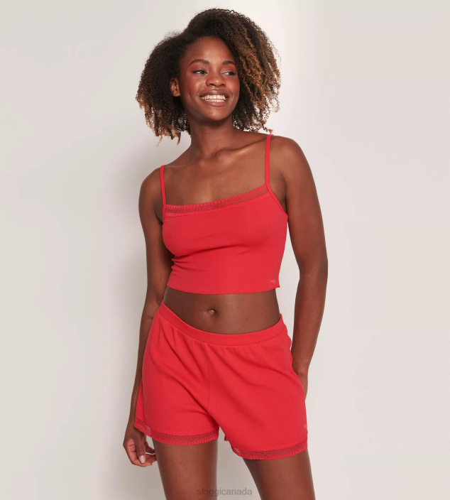 Loungewear | N024217 Campari GO RIBBED Shorts Women sloggi