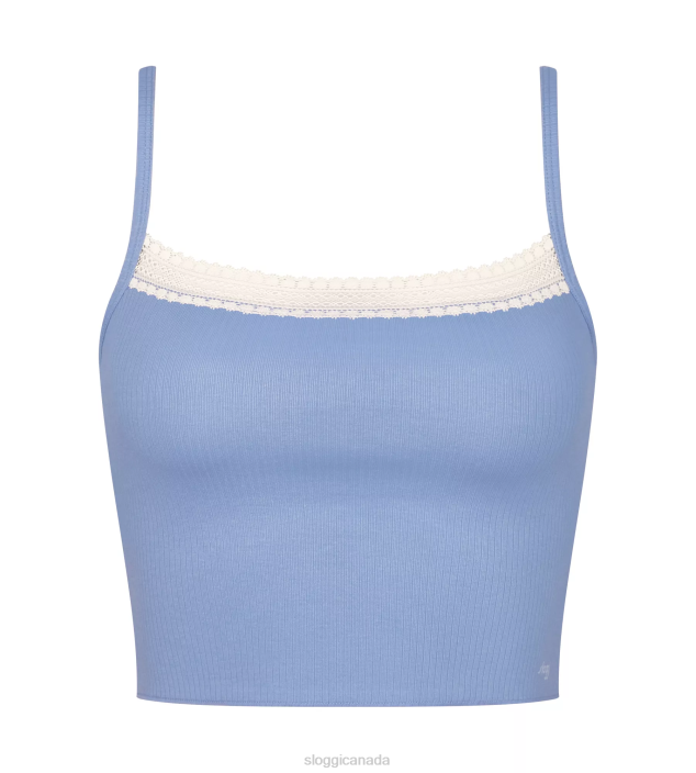 Loungewear | N024110 Fabulous GO RIBBED Top with spaghetti straps Women sloggi