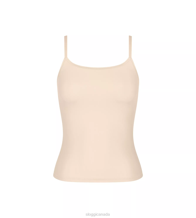 Loungewear | N024168 Naturel (076) SOFT ADAPT Top with spaghetti straps Women sloggi