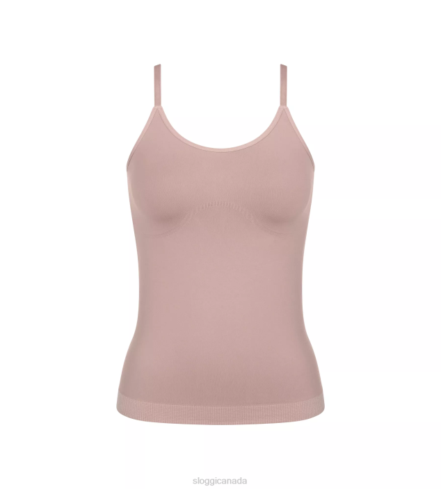 Loungewear | N024295 Foggy Mauve EVER INFUSED ALOE Top with spaghetti straps Women sloggi