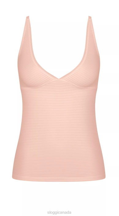 Loungewear | N024686 V s terracotta EVER FRESH Tank top Women sloggi