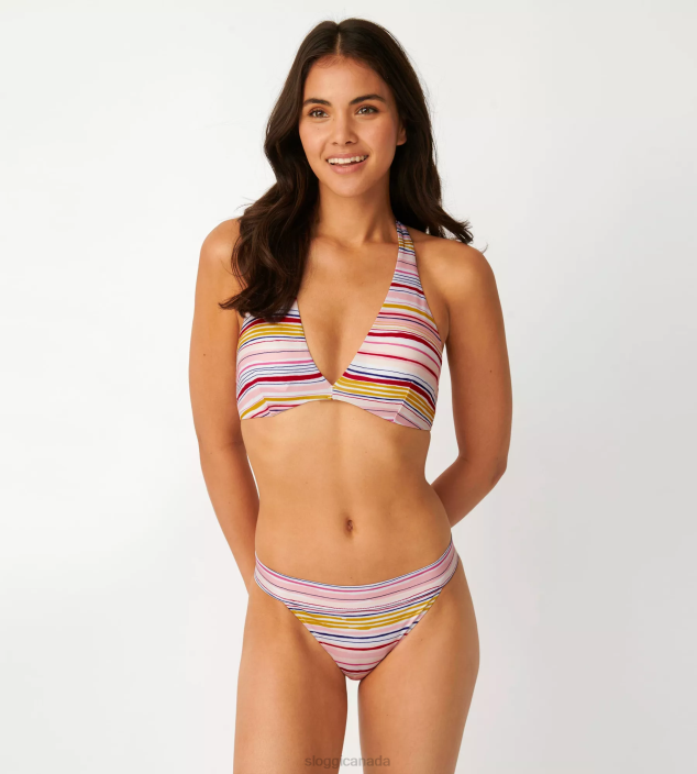 Swimwear N024535 Yellow - Light Combination SHORE CANDY BASSLET Brazilian bikini bottoms Women sloggi